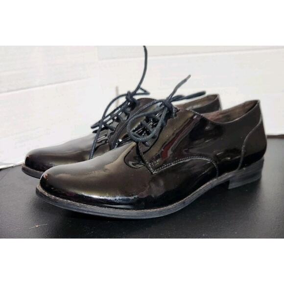 Halogen Black Hayley Patent‎ Leather Oxford Women's Dress Shoes Size 10M - Picture 1 of 9